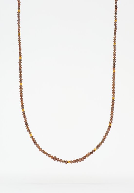Greig Porter 18k and Diamond Bead Necklace