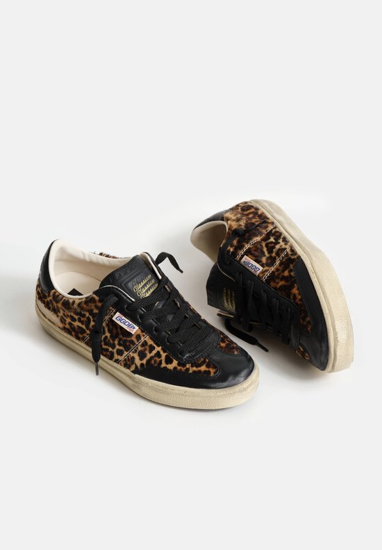 Golden Goose Horse Hair & Leather Leopard Soul-Star Sneaker	