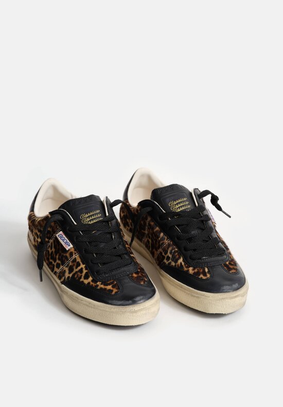 Golden Goose Horse Hair & Leather Leopard Soul-Star Sneaker	