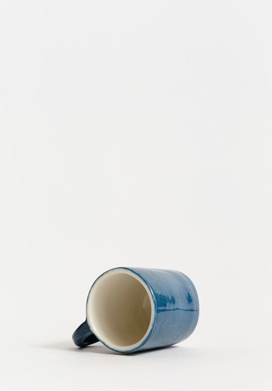 Stamperia Bertozzi Handmade Porcelain Espresso Cup Azzuro Blue