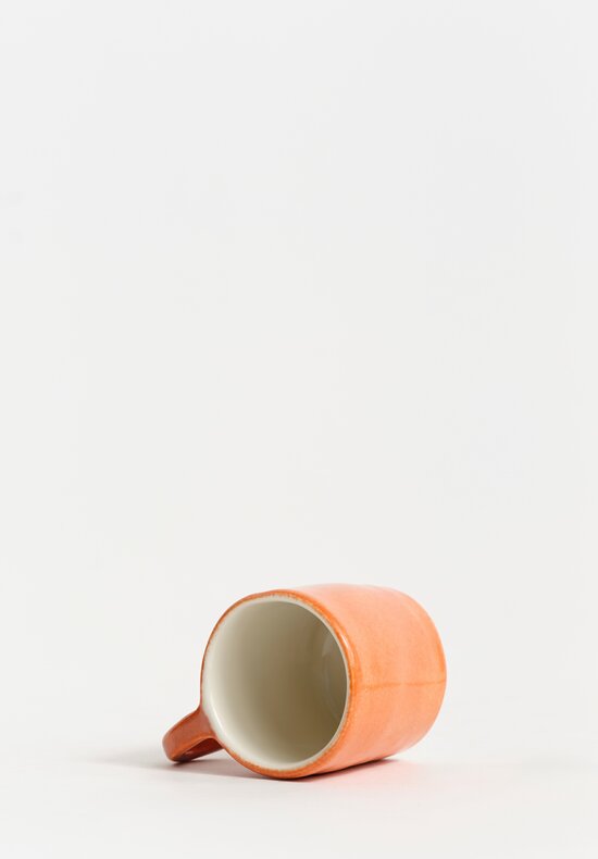 Stamperia Bertozzi Handmade Porcelain Espresso Cup Arancio Orange