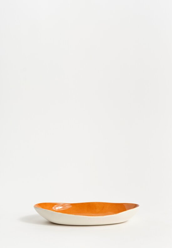 Stamperia Bertozzi Handmade Porcelain Interior Painted Barchetta Bruno Brown