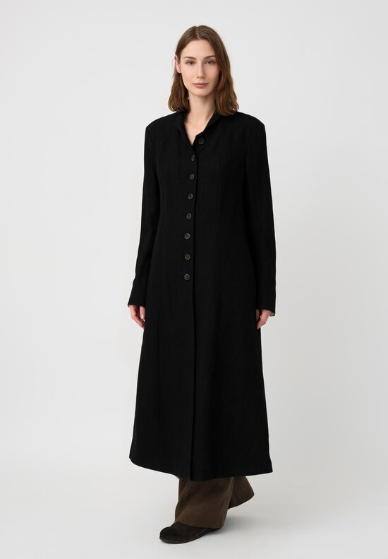 Forme d'Expression Thermal Habit Coat in Black