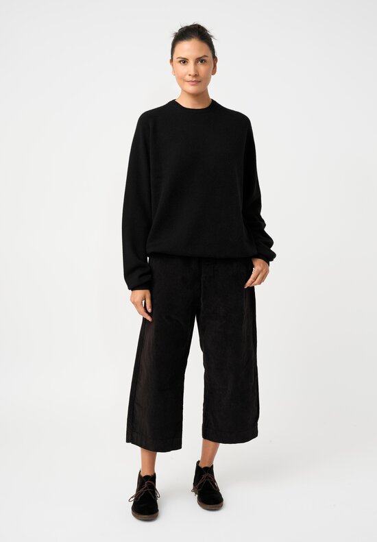 Album di Famiglia Cotton Velvet W&S Pants in Cacao Brown