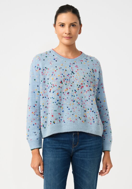 Péro Hand-Knit Confetti Hearts Pullover Sweater