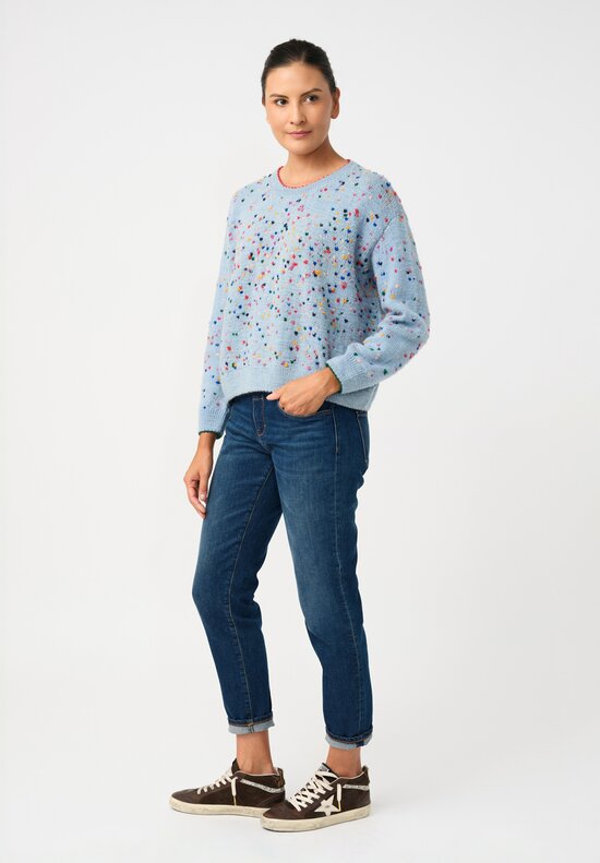 Péro Hand-Knit Confetti Hearts Pullover Sweater