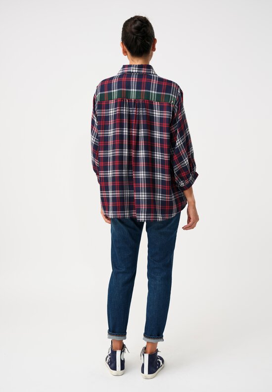 Péro Pashmina Plaid Button Down