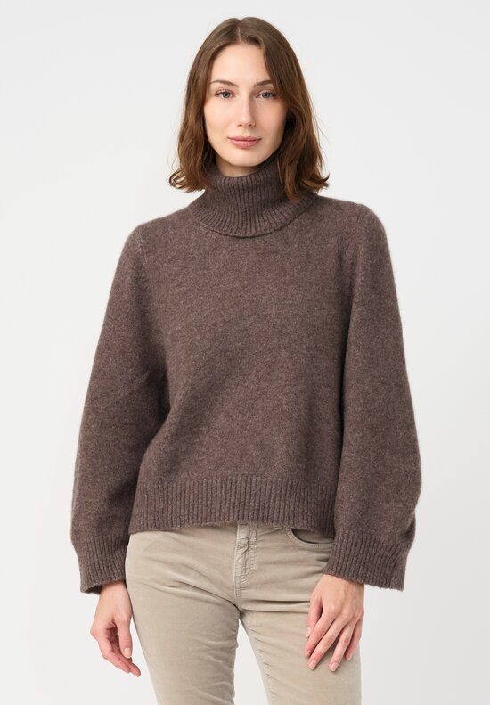Boboutic Cashmere & Silk Turtleneck Sweater