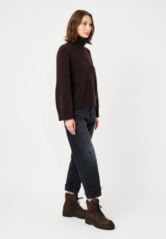 Boboutic Cashmere & Silk Turtleneck Sweater