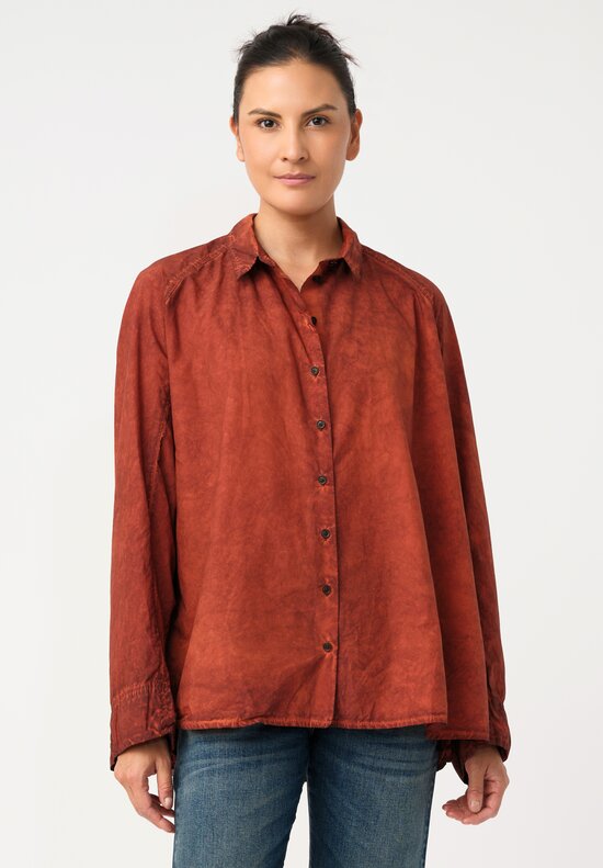 Rundholz DIP Cotton Raglan Sleeve Button Down Shirt