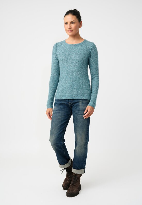 Rundholz DIP Knit Alpaca Blend Reverse Seam Pullover Sweater