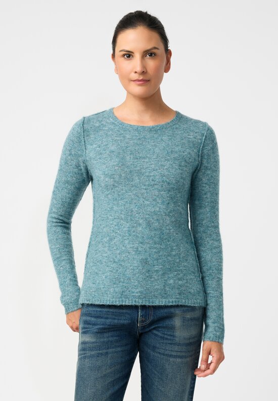 Rundholz DIP Knit Alpaca Blend Reverse Seam Pullover Sweater