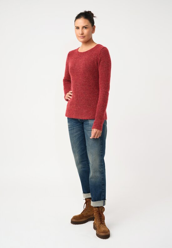 Rundholz DIP Knit Alpaca Blend Reverse Seam Pullover Sweater