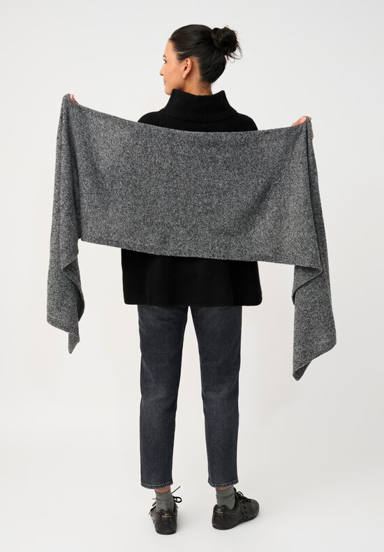 Rundholz Black Label Knitted Scarf Melange Grey