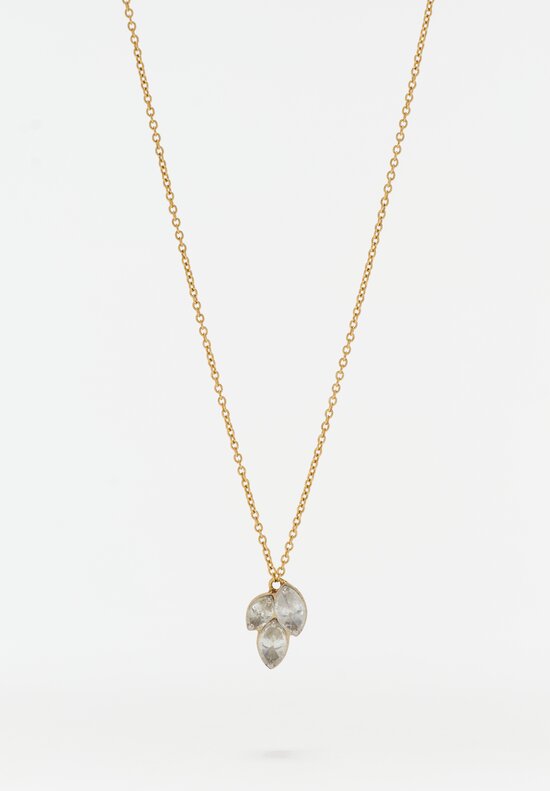 TAP by Todd Pownell 14K, 18K Marquise Diamond Trio Chain Necklace