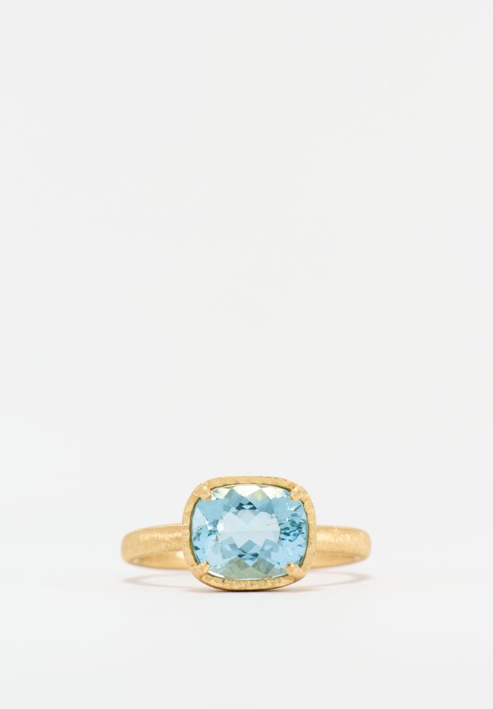 Yasuko Azuma 18k, Aquamarine Ring