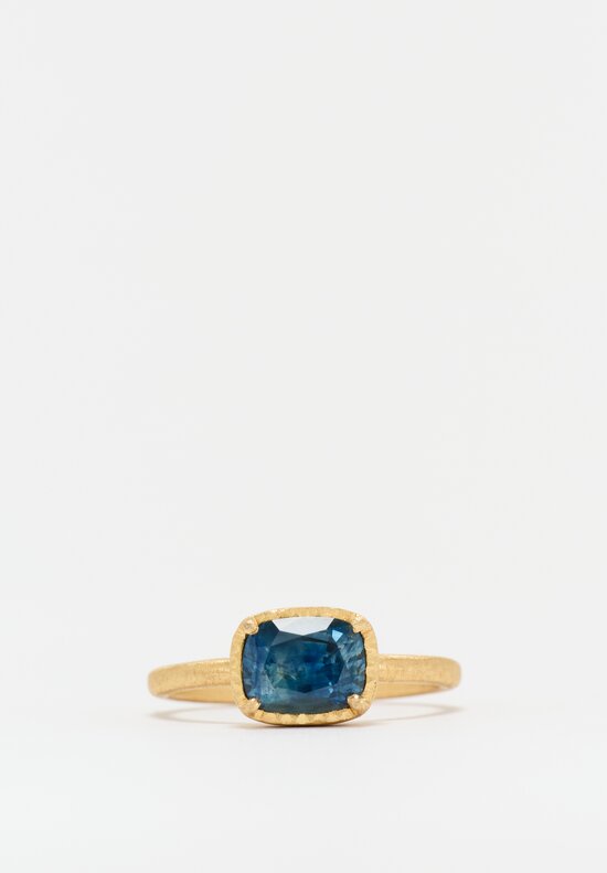 Yasuko Azuma 18k, Montana Sapphire Ring