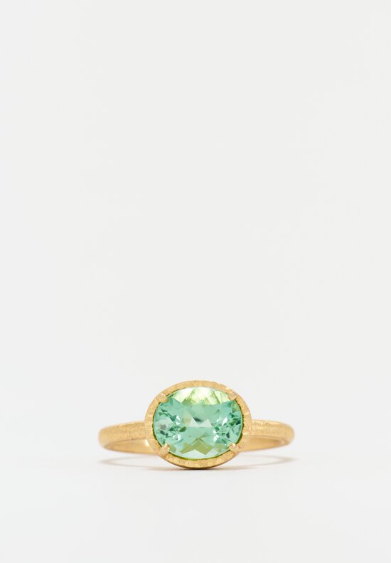 Yasuko Azuma 18K Green Tourmaline Ring