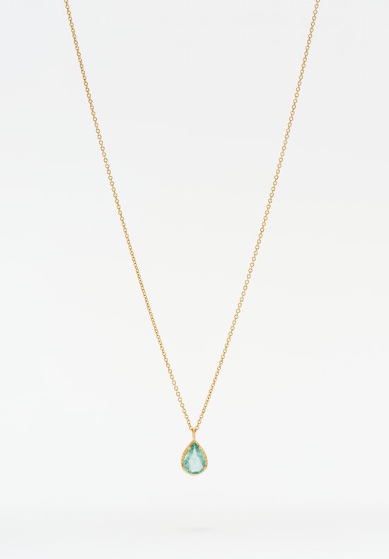 Yasuko Azuma 18k, Paraiba Tourmaline Necklace