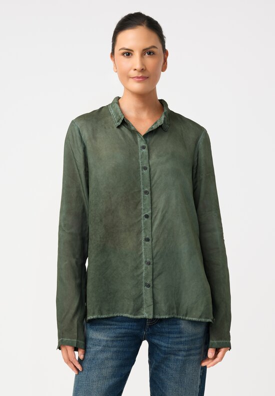 Rundholz DIP Overydyed Sheen Finish Step-Hem Shirt