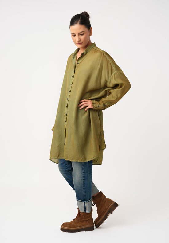 Rundholz DIP Overydyed Sheen Finish Button Down Tunic