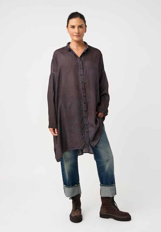 Rundholz DIP Overydyed Sheen Finish Button Down Tunic