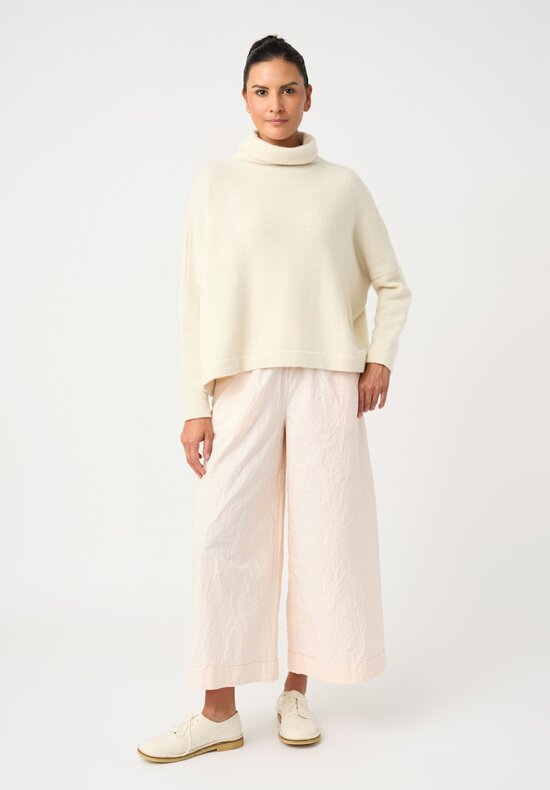 Daniela Gregis Washed Cotton Pigiama Tasche Pants in Pale Pink