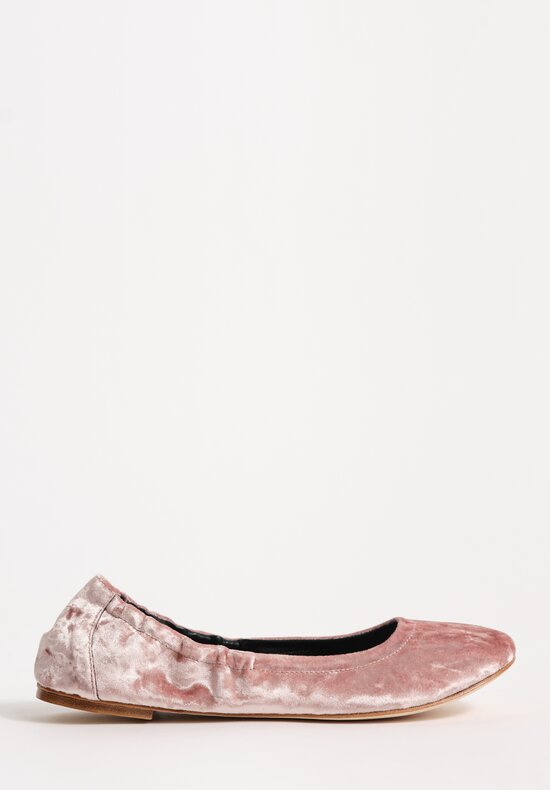 Daniela Gregis Cotton Velvet Elastico Ballerina Flats