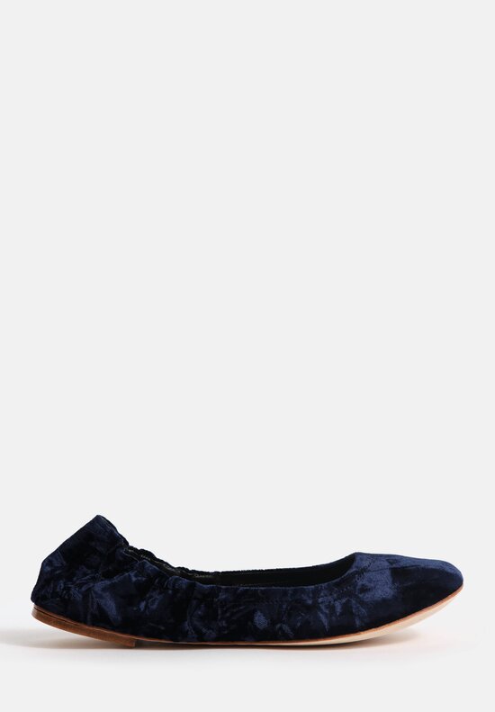 Daniela Gregis Cotton Velvet Elastico Ballerina Flats
