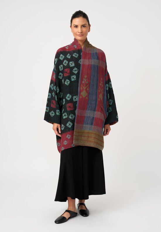 Mieko Mintz Vintage Cotton Kantha Haori Jacket