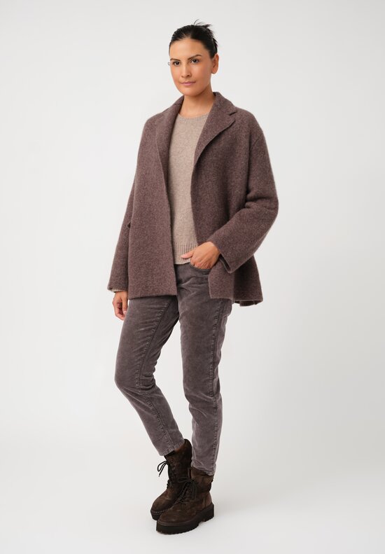 Boboutic Open-Front Cashmere & Silk Jacket