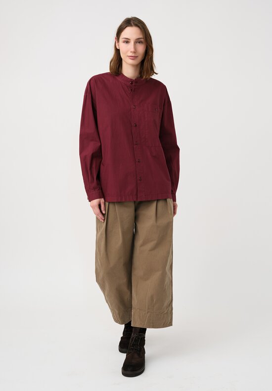 Toogood Organic Cotton Work Twill Etcher Wide Leg Cropped Pants