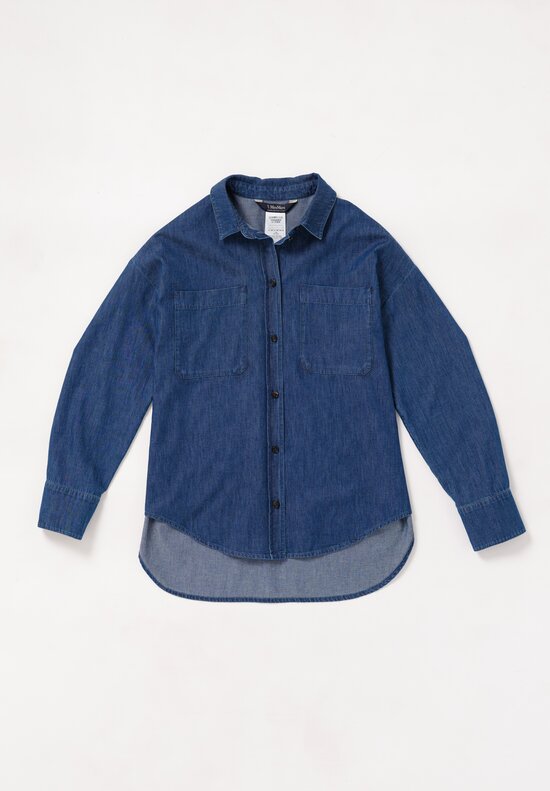 'S Max Mara Denim Patch Pocket Ginny Shirt