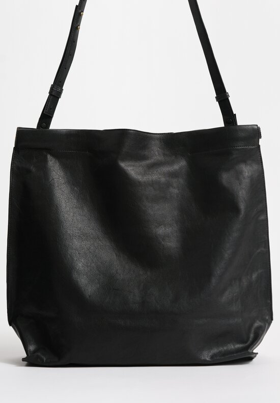 Bea Mombaers Buffalo Leather Large Shopper Bag Licorice Black