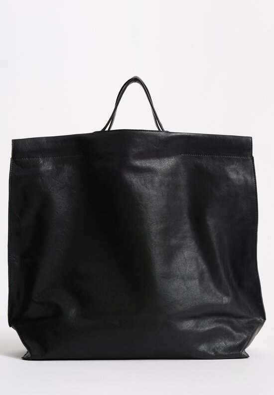 Bea Mombaers Buffalo Leather Large Shopper Bag Licorice Black