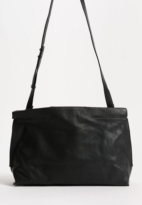 Bea Mombaers Buffalo Leather Midi Shopper Bag Licorice Black