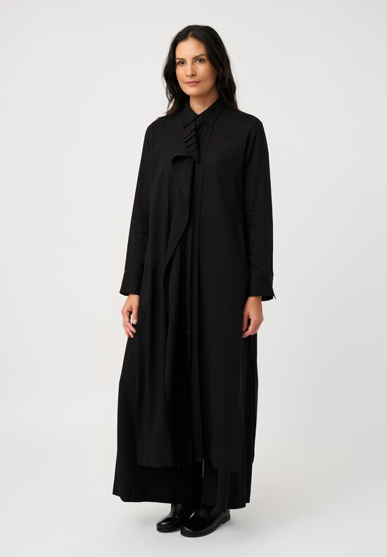 Yohji Yamamoto Tissue Pintuck Pleated Tunic