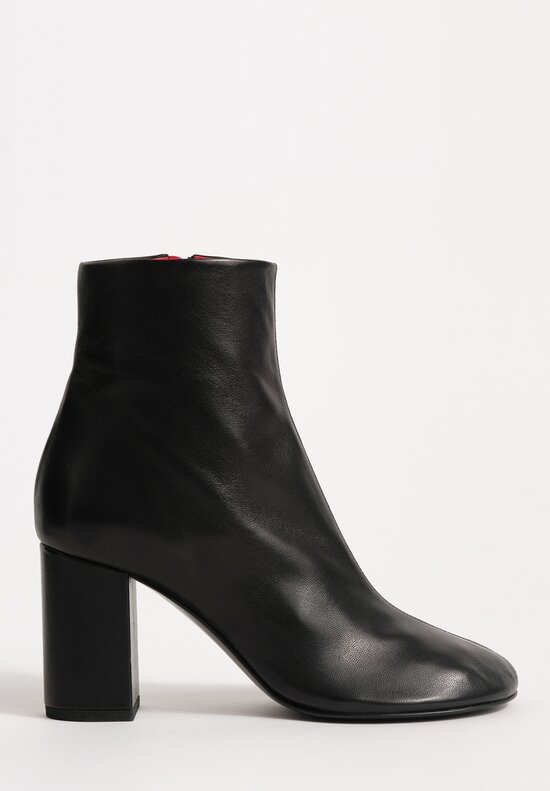 Plan C Lamb Leather High Ankle Boot