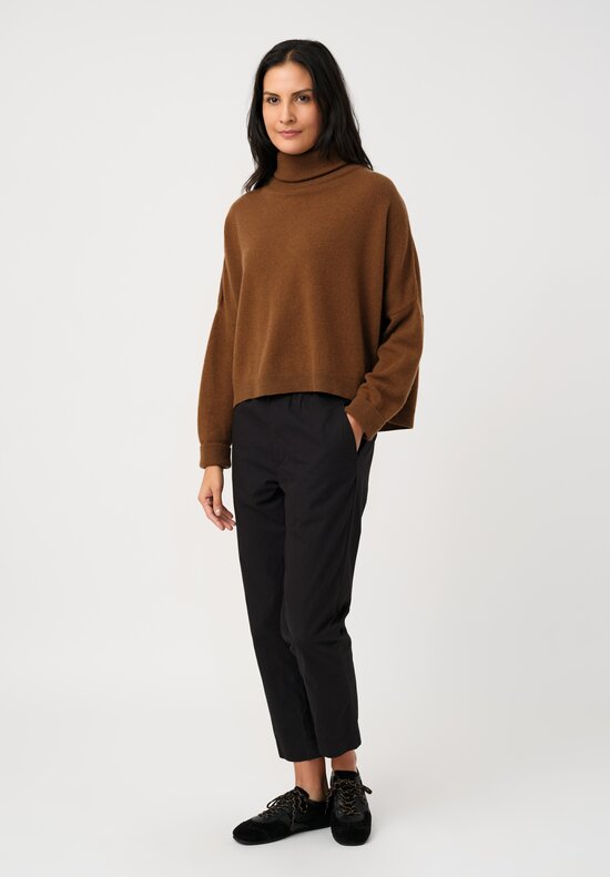 Dusan Cashmere Iconic Turtleneck Sweater in Palissandro Brown	