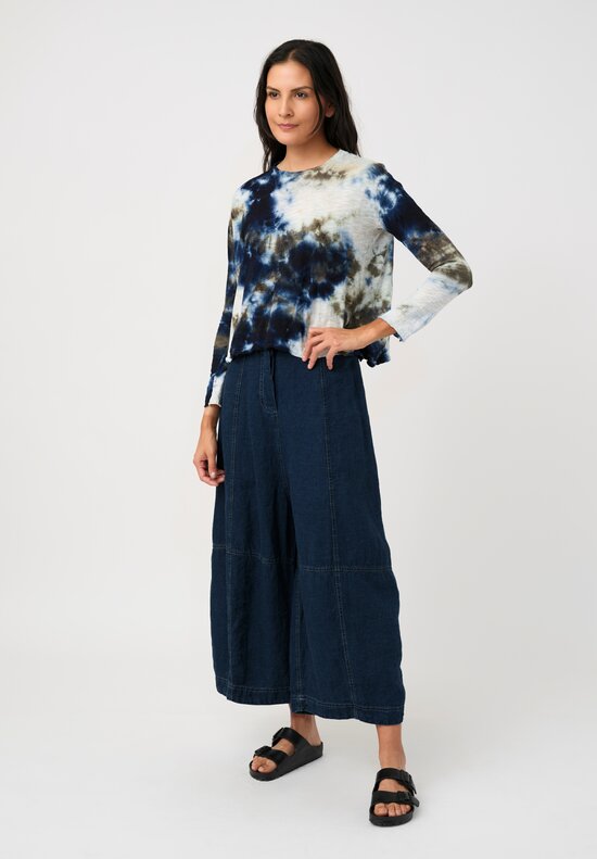 Gilda Midani Cotton Trap Long Sleeve Top