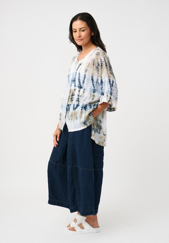Gilda Midani Linen Button Down Super Shirt