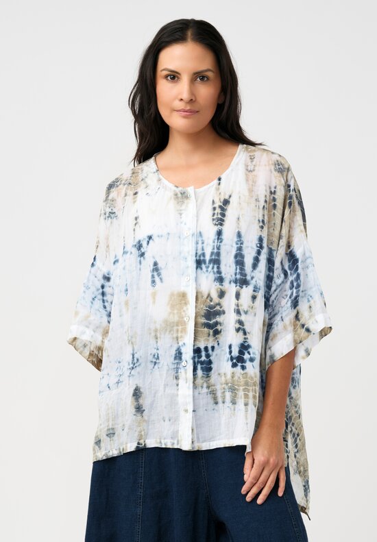 Gilda Midani Linen Button Down Super Shirt