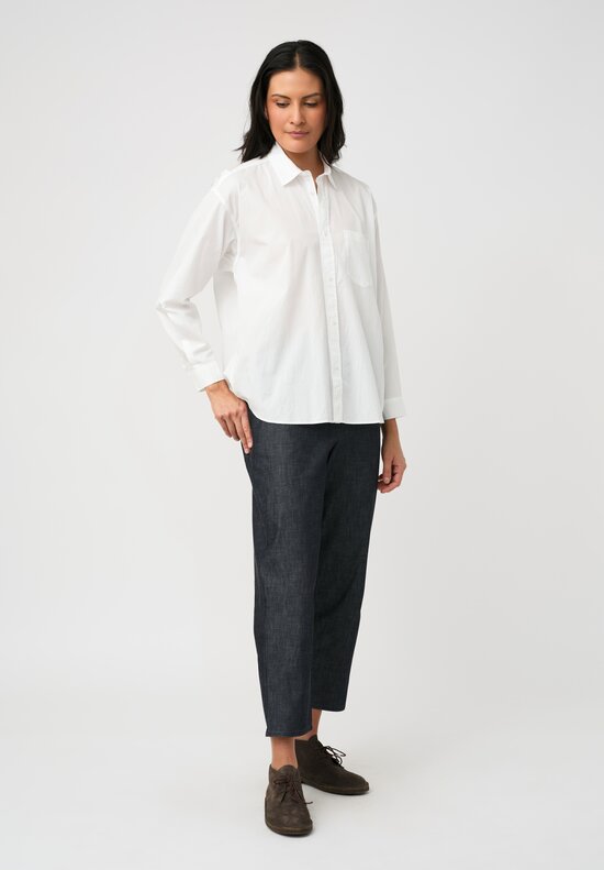Arts & Science Sea Island Cotton Standard Button-Down Shirt in Off White