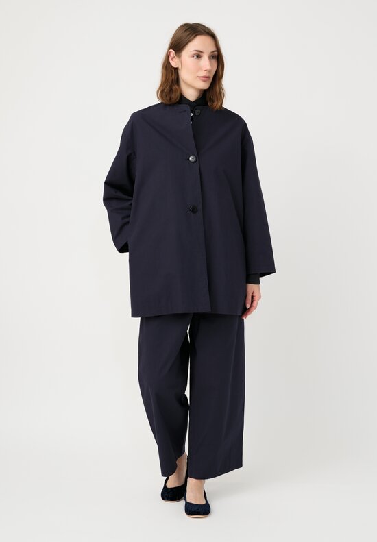 Arts & Science Cotton Bafu Cloth Chino Pants in Navy Blue