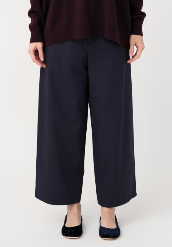Arts & Science Cotton Bafu Cloth Chino Pants in Navy Blue