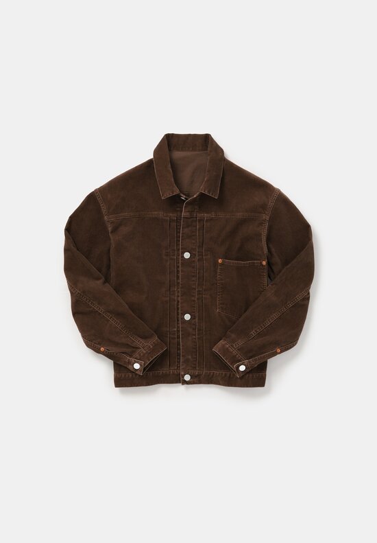 Arts & Science Cotton Corduroy Trucker Jacket in Brown