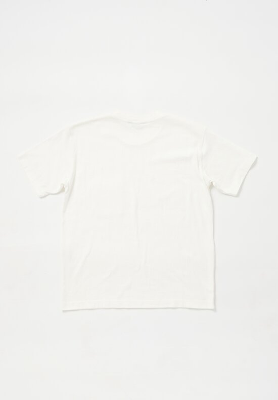 Arts & Science Cotton Jersey Pocket T-Shirt in Off White