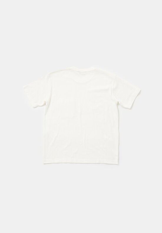Arts & Science Cotton Jersey Pocket T-Shirt in Off White