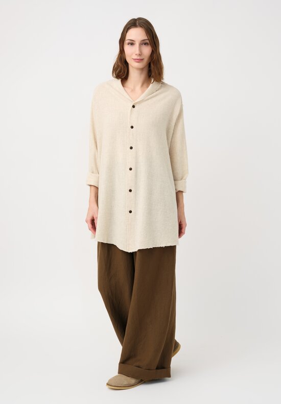 Kaval Etamine Stole Edge Seam Shirt