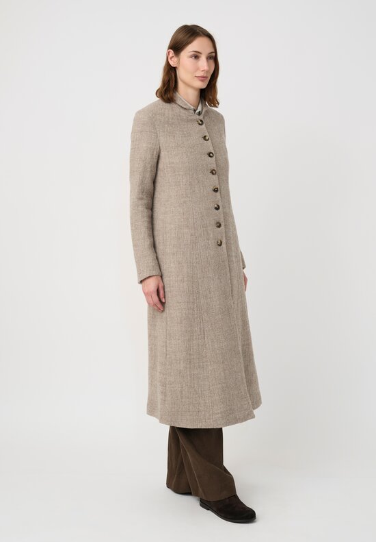 Forme d'Expression Thermal Habit Coat in Natural Almond